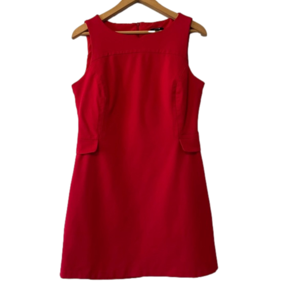 Jacob Red Sleeveless Sheath Dress Size Medium Bin 3F